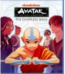 Cover of Avatar the last airbender with Aang, Katara, Sokka, Toph and Zuko